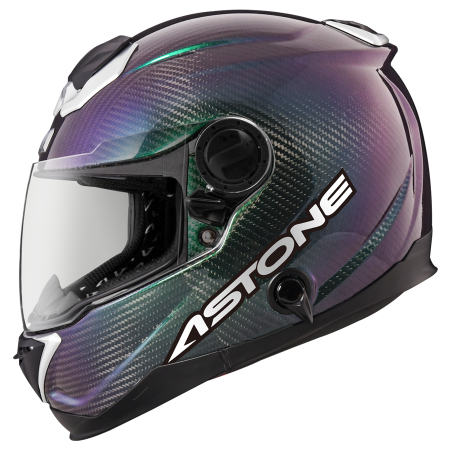 ASTONE カーボンシステムヘルメット L(ブラックグレイ・セラミックコート) カーボンヘルメットと言えばアストン「東レ」製カーボンを採用