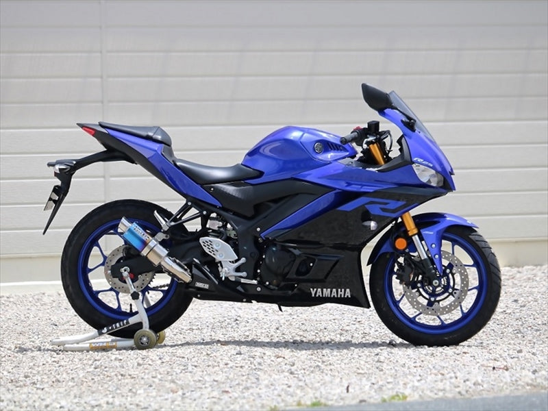 Amazon | Realize (リアライズ) ヤマハ YZF-R3 (JBK-RG10J) / YZF-R25 (EBL-RH07J)  2015年～2017年モデル対応 バイクマフラー Aria アリア チタン スラッシュタイプ (TypeS) マフラー 511-SO-001-02 |  マフラー | 車＆バイク