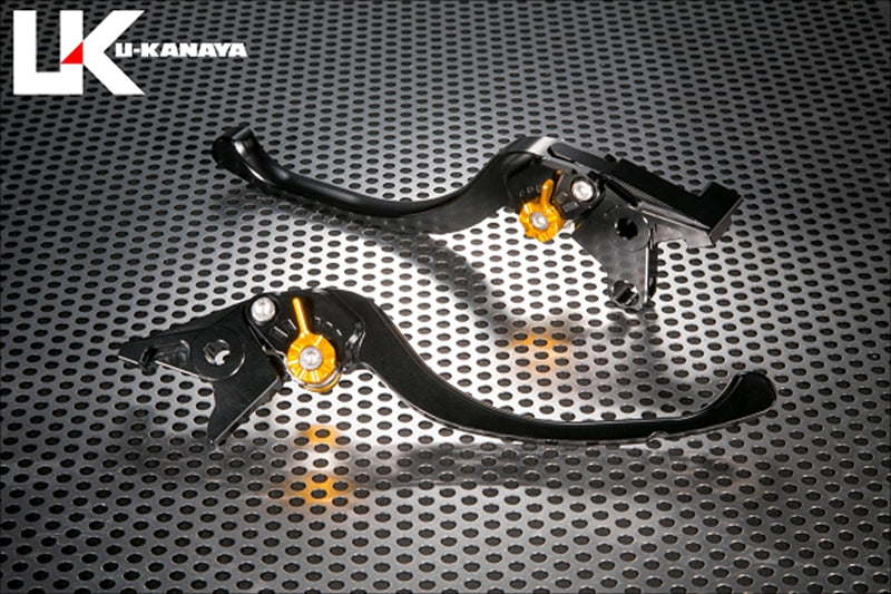 ユージー様オーダー ユーカナヤ レバーセット ツーリング BK/TI ZXR400/ ZX-9R 98-99 KA029
