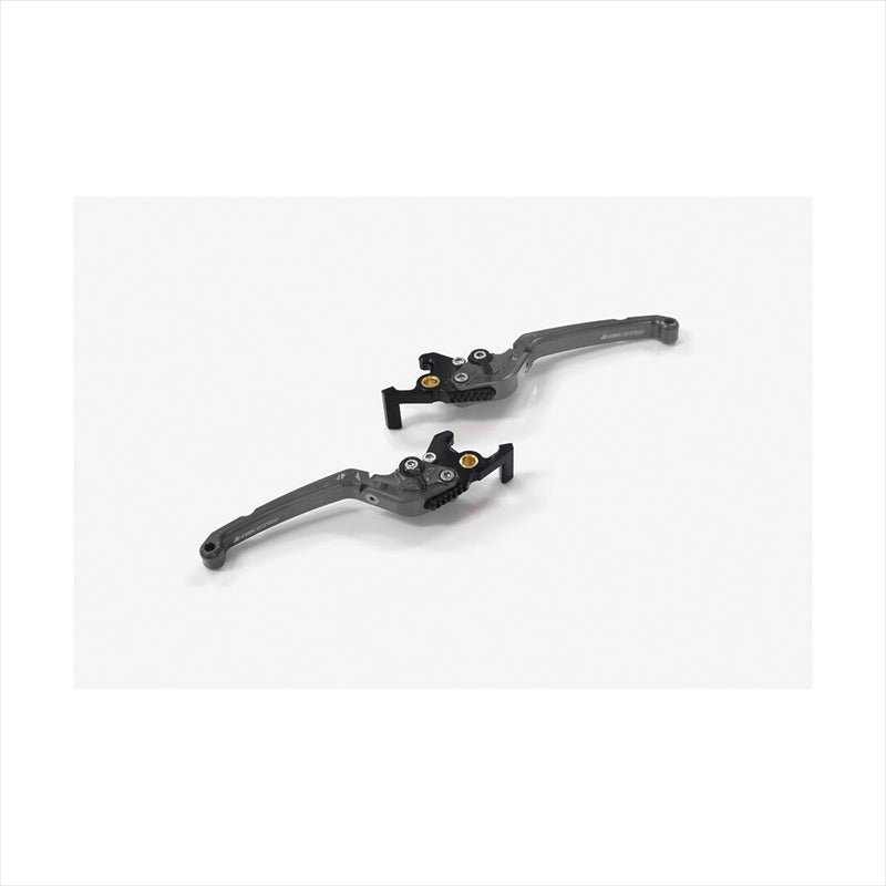 BIKERS(バイカーズ) レバーセット 可倒式 フラットタイプ グレー Y0559