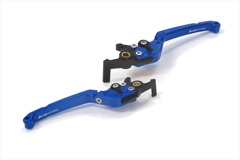 BIKERS(バイカーズ) レバーセット 可倒式 フラットタイプ ブルー H1010