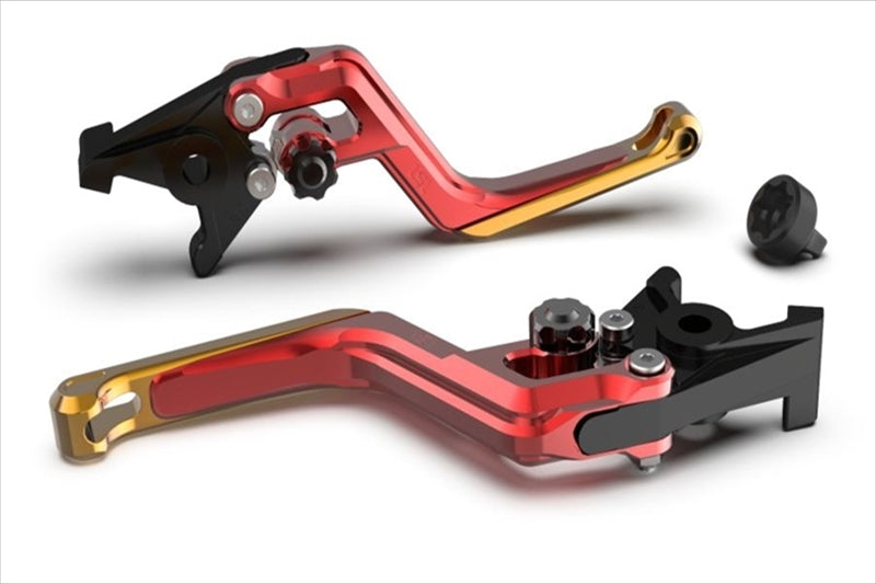 エルエスエル ERGレバー レッド/BK/ゴルド RSV 1000Mille/R 00-02