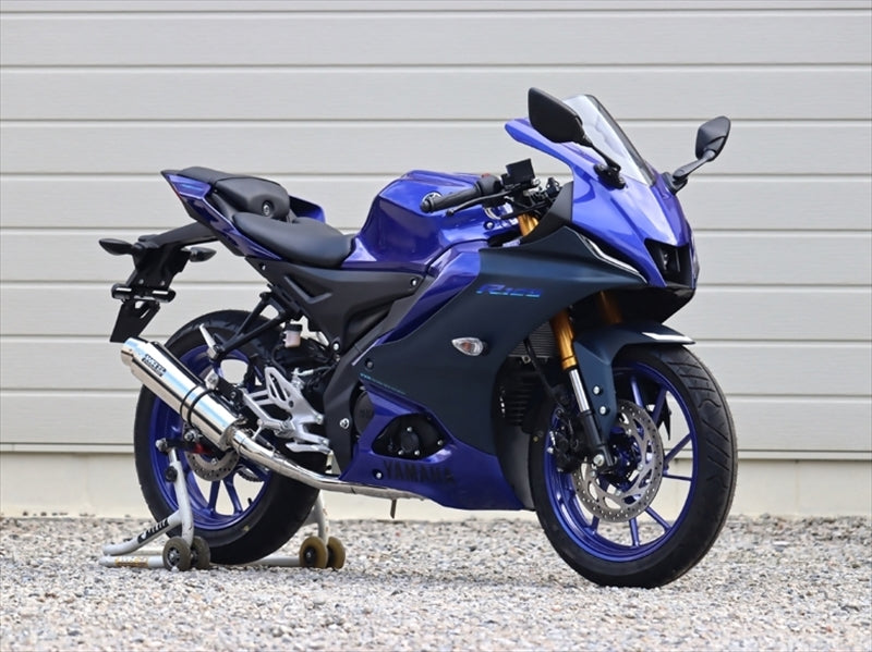 ダブルアールズ｜フルEX ラウンド・ステンレスサイレンサー YZF-R125/MT-125(8BJ-RE45J)/YZF-R15(8BK-RG86J)｜LA2140JM  – はとやオンライン | バイク用品通販「ASTONE」「SCOYCO」ヘルメット、ジャケット、グローブ、シューズなどのライディングギア国内総代理店