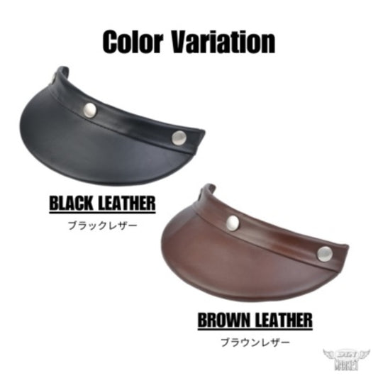 DIN MARKET|ホースレザーバイザー|SHM HORSE LEATHER VISOR
