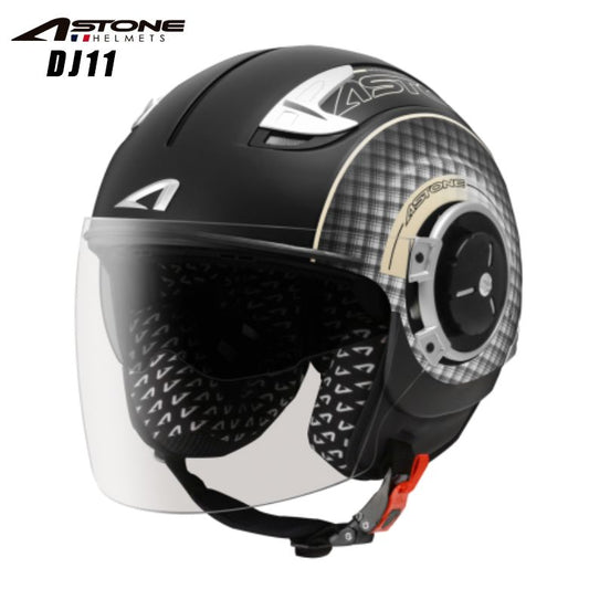 ASTONE ジェットヘルメット DJ11 マットブラック SS11 IVORY