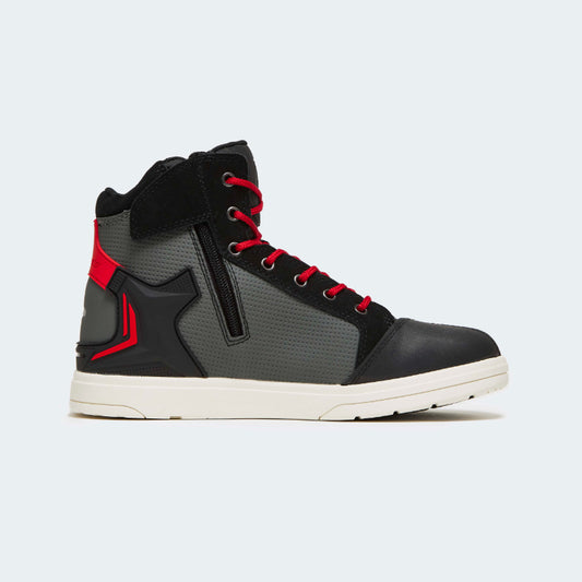 SCOYCO 防水ライディングシューズ ブラック/レッド MT040WP バイクシューズ