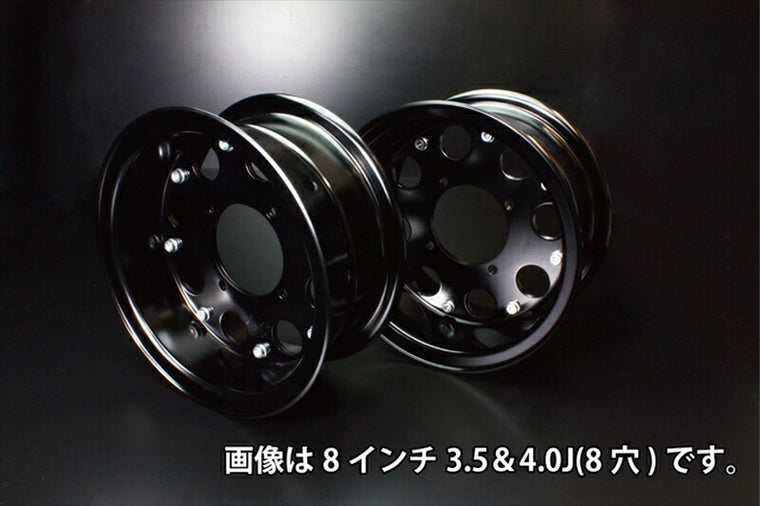 ジークラフト G-クラフト 8インチ4.0Jホイール 穴無 1輪分 ブラック仕様 モンキー ゴリラ 39316 4522285393166 取寄品