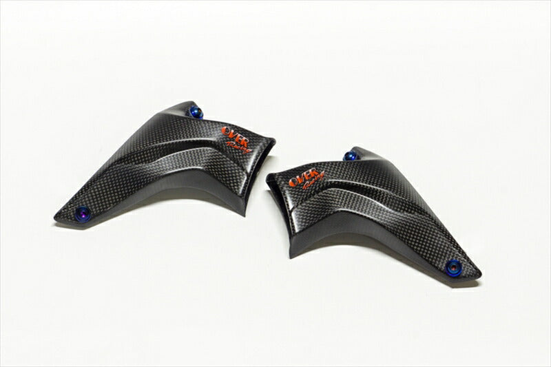 外装 オーヴァーレーシング OVER カーボンキャリパーダクト MAT ZX-25R