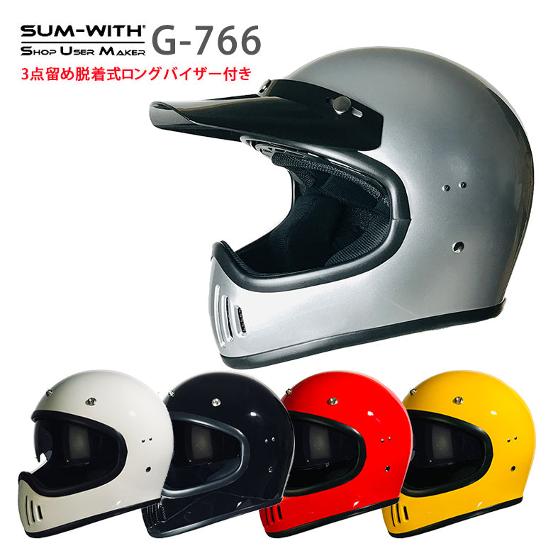 バイクヘルメット - SUM-WITH オフロードフルフェイスヘルメット G-766