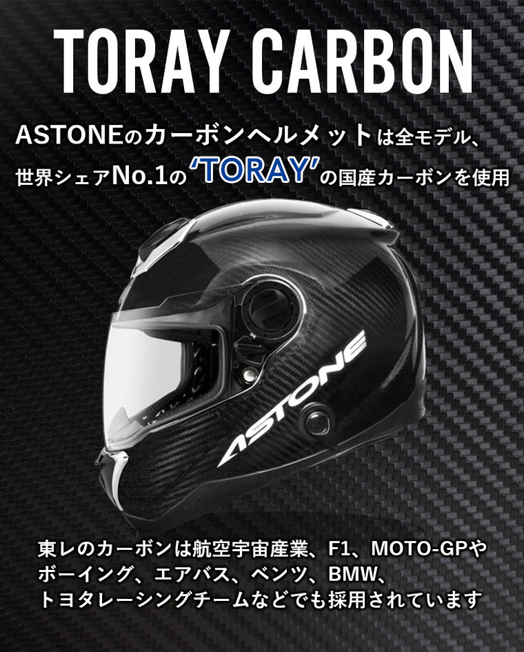 ASTONE  カーボンヘルメット GT-1000F  フルフェイス アストン GT1000F+B+COM(ビーコム) SB6XR ◆セット商品◆