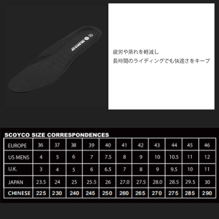 SCOYCO 軽量、初心者にも最適な オフロードブーツ MBM009 ブラック モトクロス用 スコイコ