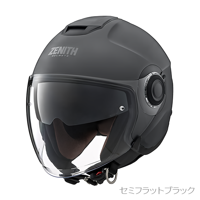 ZENITH ジェットヘルメット YJ-22マットブラック ミラーシールド付き YAHAMA Y'S GEAR ジェットヘルメット YJ-22 II ZENITH – はとや