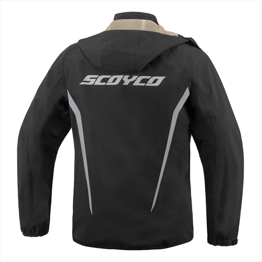 【SCOYCO】スコイコ RC10 レインスーツ レインウェアレインスーツ 街乗り ツーリング 通勤通学 反射機能付き カッパ 雨具 防水 レインコート