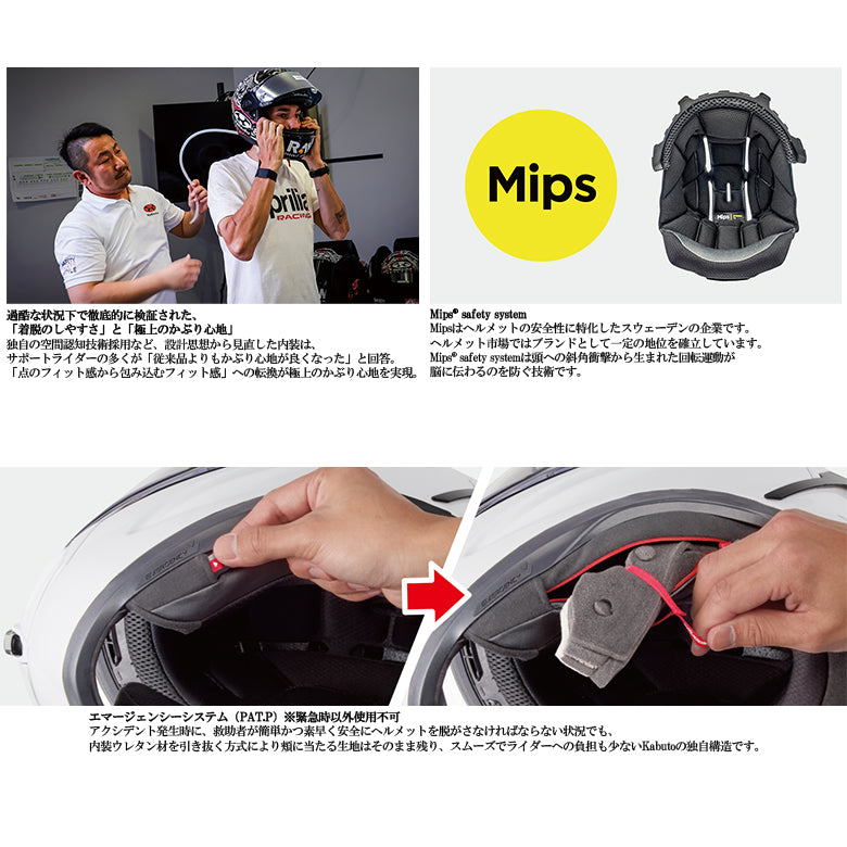 バイクヘルメット OGK KABUTO(オージーケーカブト)F-17 Mips