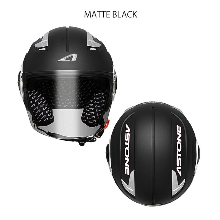 【ASTONE】ジェットヘルメットDJ11 マットブラック