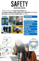 一つ上を行く「世界No1東レ製カーボン使用」ASTONE カーボンヘルメット システムタイプ RT1500 CARBON AI7 RT-1500 アストンヘルメット