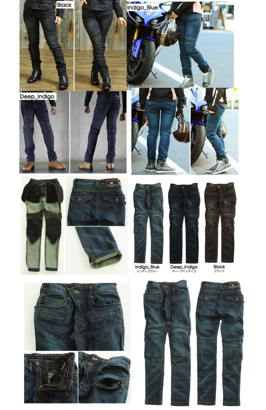 【アウトレット】KOMINE コミネ スーパーフィットケブラーデニムジーンズ PK-718II 	Indigo_Blue WM/28