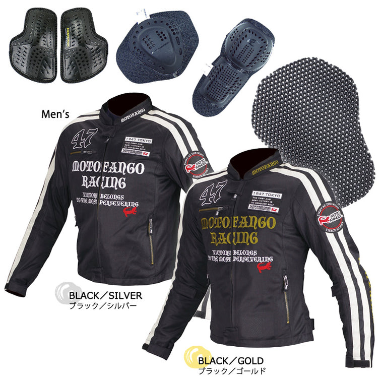 【コミネ】KOMINE MJ-003ダブルラインM.JK BLK SLV ＃WM【カタログ品番：P085-3320】【メーカー品番：17-003】