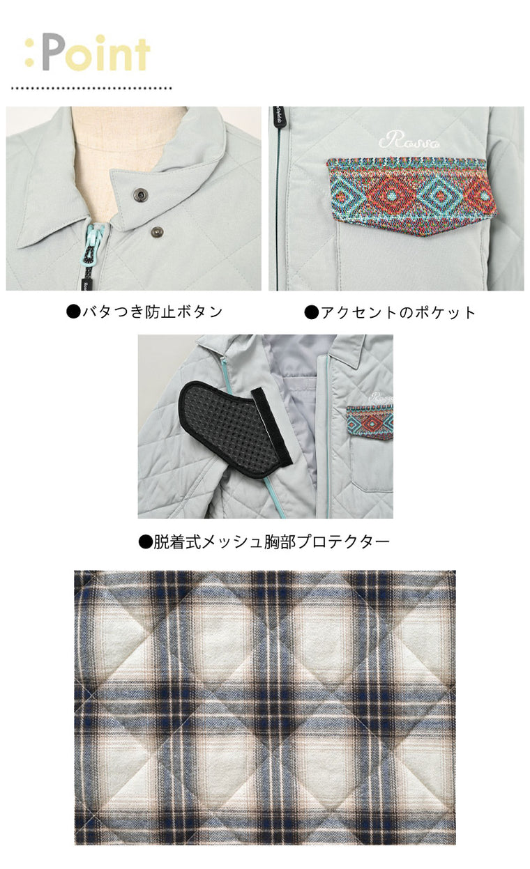 【ROSSO STYLELAB】プロテクトキルティングシャツジャケット【ROJ-992】