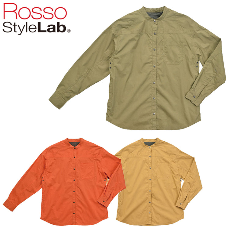 【ROSSO STYLELAB】プロテクションバンドカラーシャツ【ROJ-118】