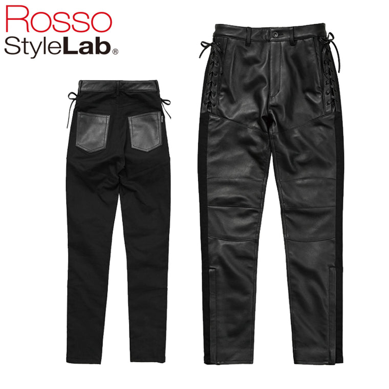 【ROSSO STYLELAB】レースアップレザーパンツ【ROP-62】
