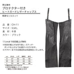 【DEGNER】プロテクター付きヒートガードレザーチャップス【CH-11】
