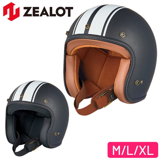 ZEALOT｜ジェットヘルメット（STRIPE）｜FlyBoy Jet2
