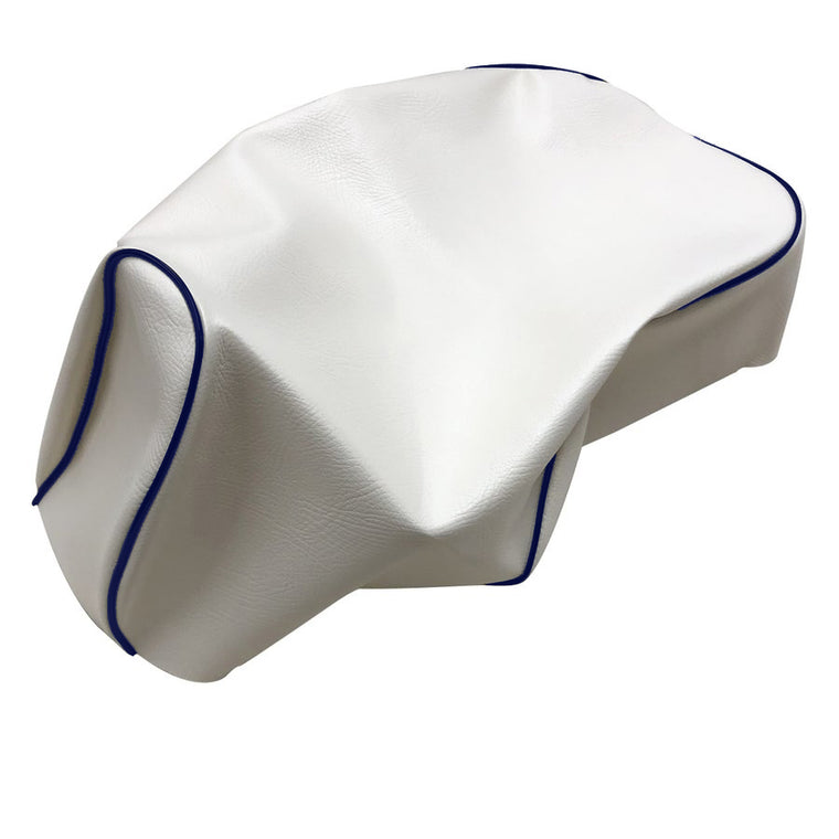 ライブディオ Dio/SR/ZX(AF34/AF35) シートカバー 白生地・青パイピング 張替え 純正シート補修用 日本製 アルバ【メーカー品番：HCH1006-C20P50】