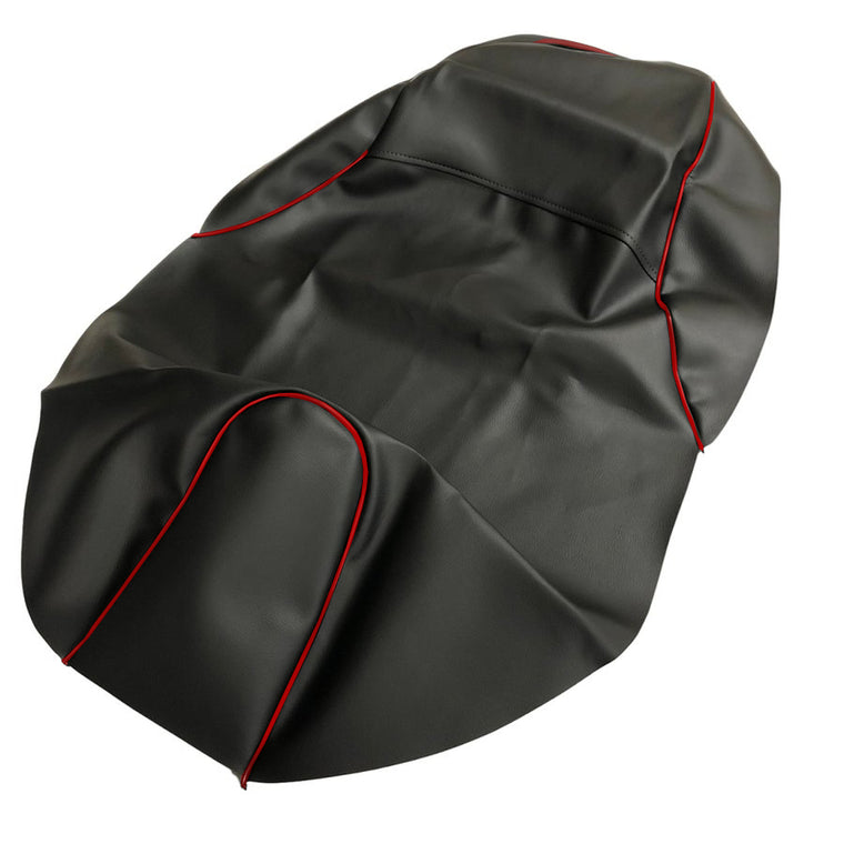 PCX125(JF56) シートカバー 黒生地・赤パイピング 張替え 純正シート補修用 日本製 アルバ【メーカー品番：HCH1203-C10P40】