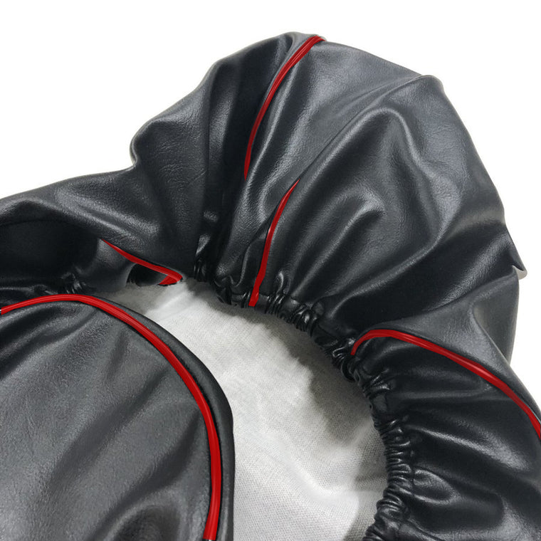 アドレスV125/G(CF46A) シートカバー 黒生地・赤パイピング  被せるタイプ 純正シート補修用 日本製 アルバ【メーカー品番：SCR3060-C10P40】