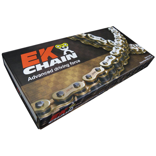 【EKチェーン】QXリングチェーン 520SRX2‐110L(QXリング・ゴールド)【CJ品番：EK520SRX2110G】【メーカー品番：EK520SRX2-110GP】