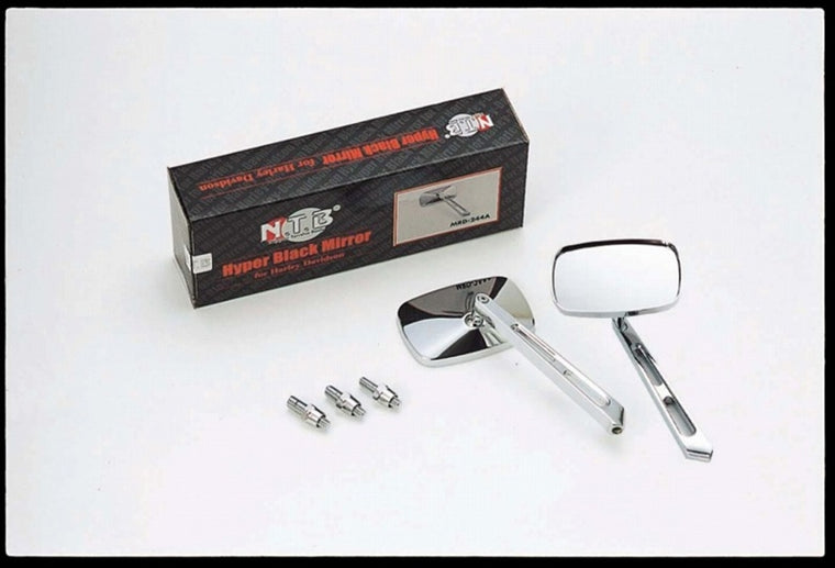 エヌティービー｜NTB ミラー スクエア左右共通 汎用ステー付｜MRD-244A