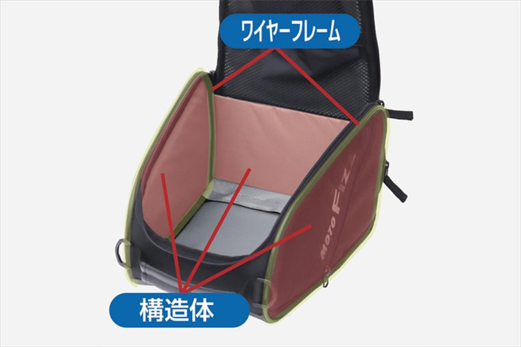 【モトフィズ】スポルトシートバッグ2            ブラック MFK-284