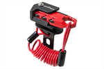 【モトフィズ】ヘルメット用ワイヤーロック コイル レッド MF-4760