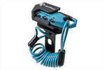 【モトフィズ】ヘルメット用ワイヤーロック コイル サックスブルー MF-4761