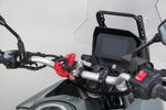 モトフィズ｜ヘルメット用ワイヤーロック ハンドルクランプ取付 コイル(レッド)｜MF-4774