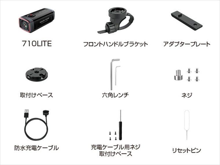 TANAX(タナックス)｜ポータブルドライブレコーダーオートバイ用 AKY-710Lite｜SRS-047