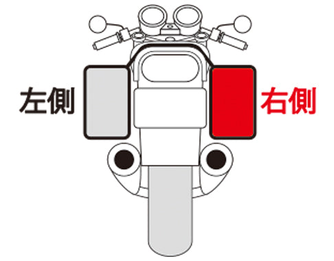 【モトフィズ】MOTOFIZZ アメリカンレインカバー右【カタログ品番：P070-3407】【メーカー品番：MP-288】