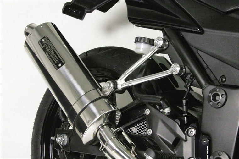 【スペシャルパーツタケガワ】SPタケガワ マフラーステー アルミ製／シルバー Ninja250R 04-00-0010