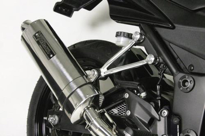 【スペシャルパーツタケガワ】SPタケガワ マフラーステー アルミ製／シルバー Ninja250R 04-00-0010