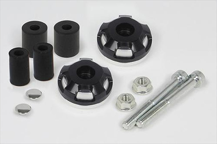 SP TAKEGAWA(スペシャルパーツタケガワ)｜2ピースハンドルバーエンド SLV/BLK｜06-01-0377