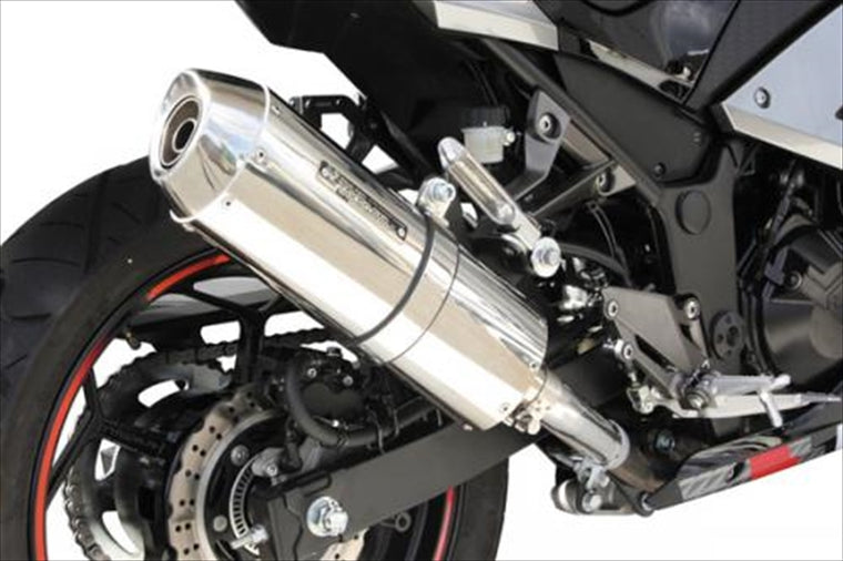 【スペシャルパーツタケガワ】SP武川 コーンオーバルマフラー（スリップオン） Ninja250 13モデル 13-04-0024