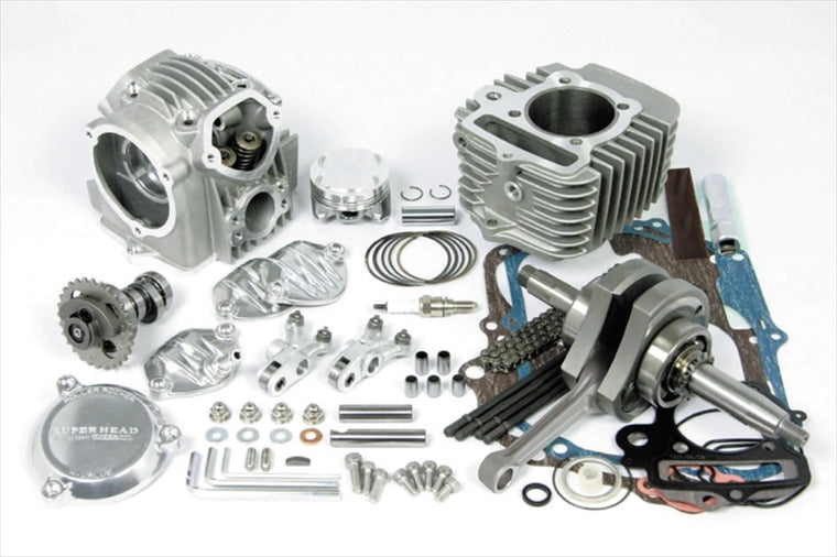 【スペシャルパーツタケガワ】SPタケガワ    S.Head 4-Valve＋R ボアストローク アップキット124cc12Vモンキー（15-20D／Xコンロッド強化クランク／Vシリンダ） 01-06-0042
