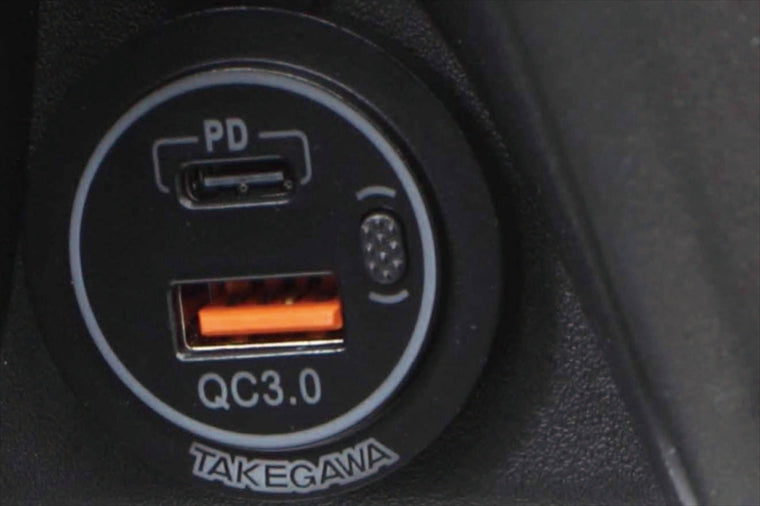 SP TAKEGAWA(スペシャルパーツタケガワ)｜USBチャージャーシガータイプ 2ポート TYPE-A/C ｜05-13-0003