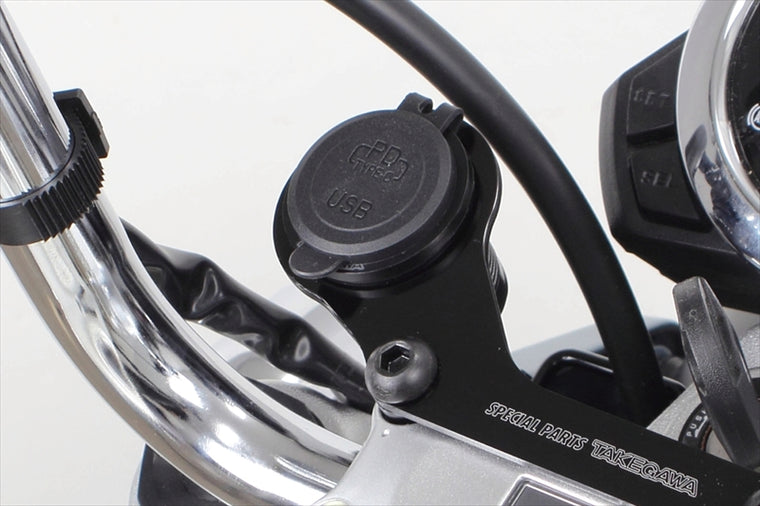 SPECIAL PARTS TAKEGAWA(スペシャルパーツタケガワ)｜USBチャージャーシガータイプステーセット モンキー125 JB03/JB05 ダックス125 JB04/JB06 ｜05-13-0004
