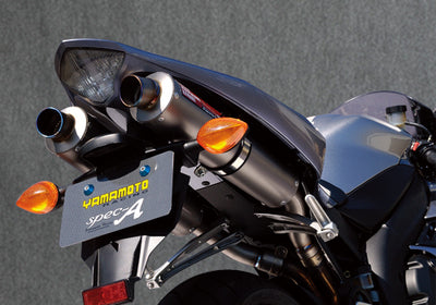 【ヤマモトレーシング】ヤマモト.R スリップオン チタンサイレンサー2ホンダシ YZF-R1 04-05【カタログ品番：P026-4014】【メーカー品番：21006-02NTB】