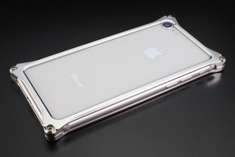 【ギルドデザイン】ギルドD ソリッドバンパー シルバー iPhone8 7 GI-402S【カタログ品番：P082-9317】【メーカー品番：42410】