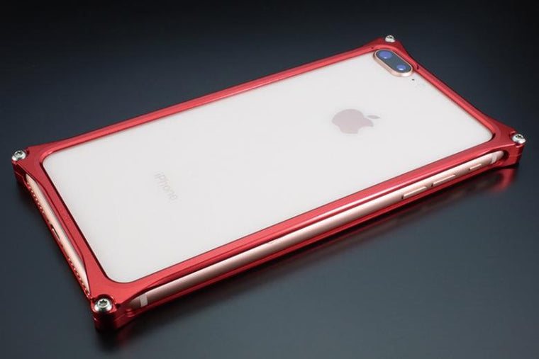 【ギルドデザイン】ソリッドバンパー レッド          iPhone8Plus/7Plus GI-412R 42436