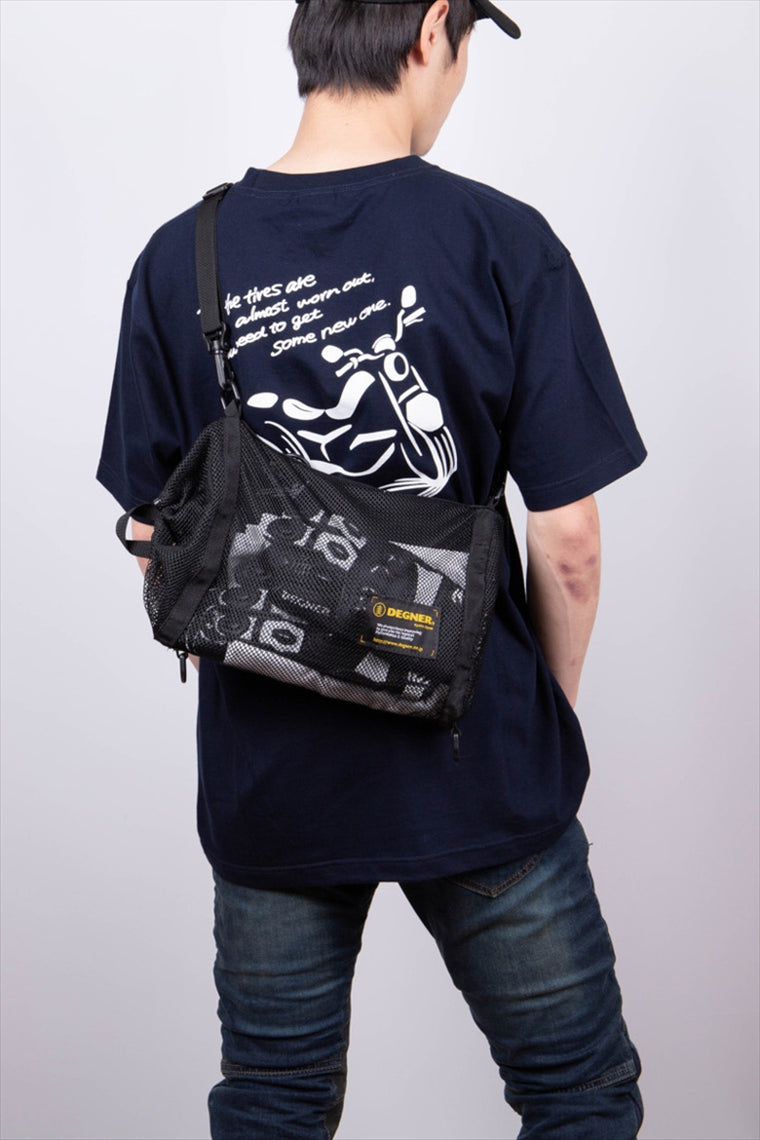 【デグナー】メッシュサイドバッグ             BK NB-189