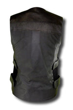 バイク用品 ウェア その他(ウェア)<br>ライズ ARMED LEATHER VEST BK LL-3L<br>RIDEZ 4527625081222 取寄品